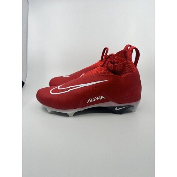 Nike Alpha Menace Elite 3 Red White Football Cleats CT6648-616 Men’s Size 10 - Picture 2 of 6